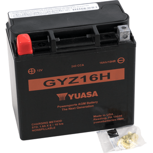 Gyz Factory-Activated Agm Maintenance-Free Battery By Yuasa YUAM716GH AGM Battery 2113-0296 Parts Unlimited Drop Ship