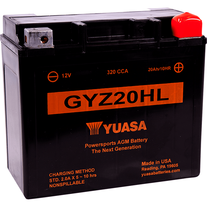 Gyz Factory-Activated Agm Maintenance-Free Battery By Yuasa