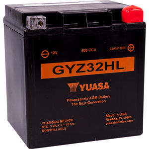 Gyz Factory-Activated Agm Maintenance-Free Battery By Yuasa YUAM732HL AGM Battery 2113-0358 Parts Unlimited Drop Ship