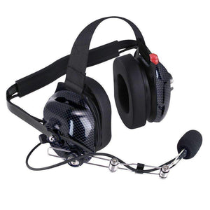 H42 Behind The Head (Bth) Headset For 2-Way Radios - Black Carbon Fiber by Rugged Radios H42-CF Headset 01039374001369 Rugged Radios