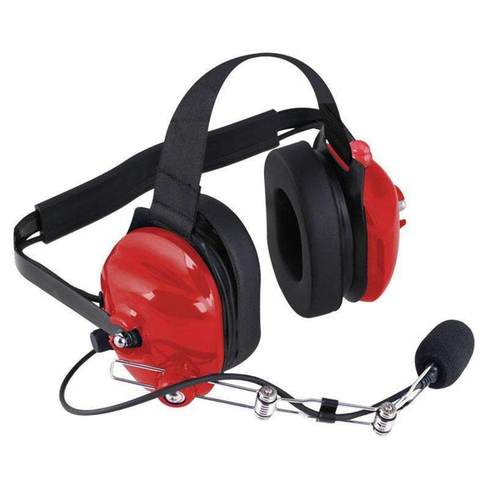 H42 Behind The Head (Bth) Headset For 2-Way Radios - Red by Rugged Radios