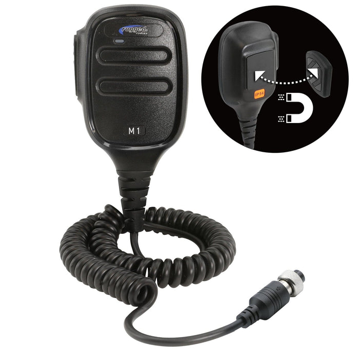 Hand Mic For M1 Mobile Radio With Scosche Magicmount™ by Rugged Radios