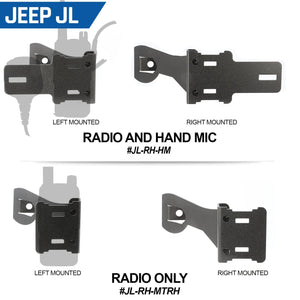 Handheld Radio Grab Bar Mount For Jeep Jk Jku And Jl - Fits R1 / V3 / Gmr2 / Gmr2 Plus / Rh-5R Radios by Rugged Radios Rugged Radios