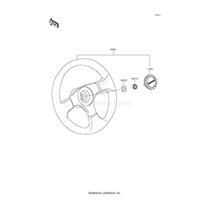 Handle-Assembly by Kawasaki 46001-0001 OEM Hardware 46001-0001 Off Road Express Peach St