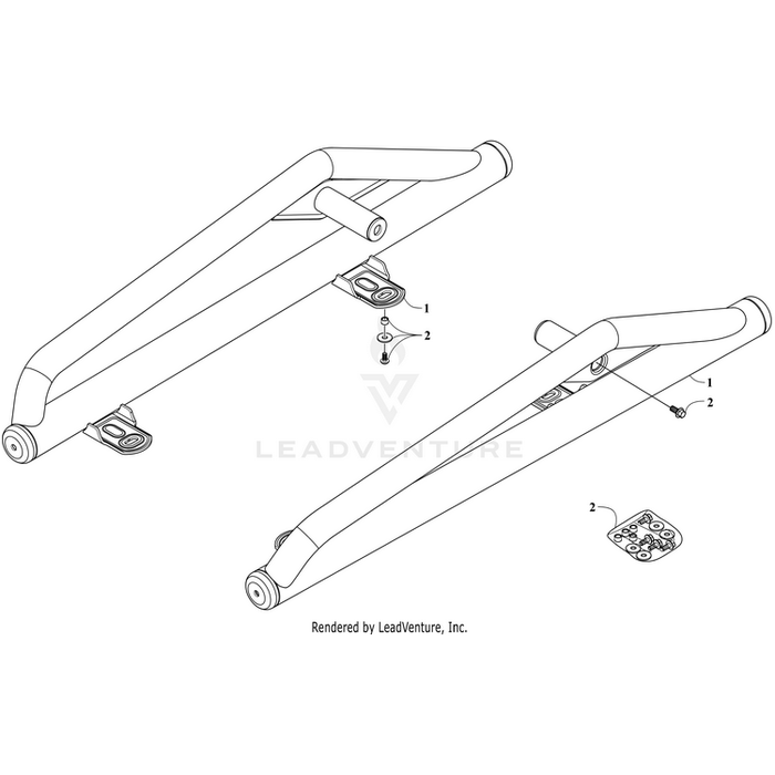 Hardware Kit, Siderails (2436-435) By Arctic Cat