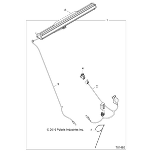 Harness-Acc,Rops,Light,Rzn by Polaris 2412616 OEM Hardware P2412616 Off Road Express