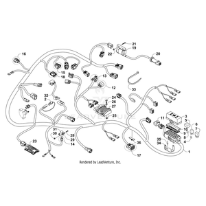 Harness/Dia,Main-015 Prlr 550 R By Arctic Cat 0486-529 OEM Hardware 0486-529 Off Road Express