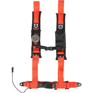 Harness Driver Side Orange by Pro Armor A16UH348OR Safety Belt 4-Pt Driver Side 67-6348OR Western Powersports