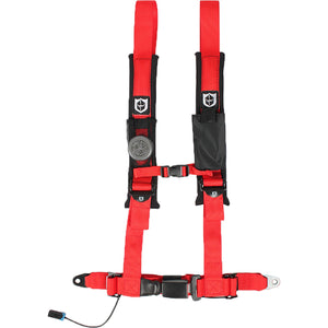 Harness Driver Side Red by Pro Armor A16UH348RD Safety Belt 4-Pt Driver Side 67-6348RD Western Powersports