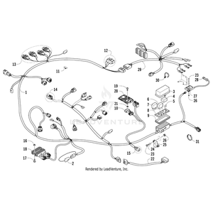 Harness, Main By Arctic Cat 0486-519 OEM Hardware 0486-519 Off Road Express