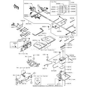 Harness,Main by Kawasaki 26031-1648 OEM Hardware 26031-1648 Off Road Express Peach St