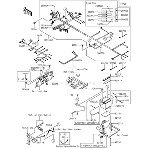 Harness,Main by Kawasaki 26031-1655 OEM Hardware 26031-1655 Off Road Express Peach St