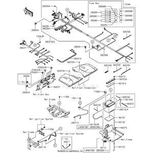 Harness,Main by Kawasaki 26031-1768 OEM Hardware 26031-1768 Off Road Express Peach St