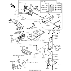 Harness,Main by Kawasaki 26031-1856 OEM Hardware 26031-1856 Off Road Express Peach St