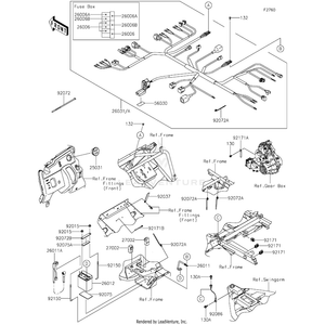 Harness,Main by Kawasaki 26031-1993 OEM Hardware 26031-1993 Off Road Express Peach St