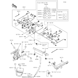 Harness,Main by Kawasaki 26031-2855 OEM Hardware 26031-2855 No Longer Available