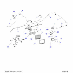 Harness-V2V Antenna by Polaris 2414651 OEM Hardware P2414651 Off Road Express