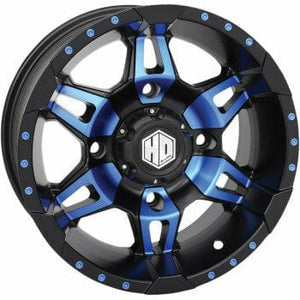 HD7 Radiant Wheel 14X7 4/156 4+3 (+5mm) by STI 14HD703-BLU Non Beadlock Wheel 02301025 Parts Unlimited Drop Ship Blue