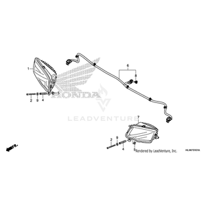 Headlight Assembly, Left (Led) by Honda 33150-HL6-A41 OEM Hardware 33150-HL6-A41 Off Road Express Peach St