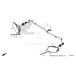 Headlight Unit, Left by Honda 33160-HL4-A01 OEM Hardware 33160-HL4-A01 Off Road Express Peach St