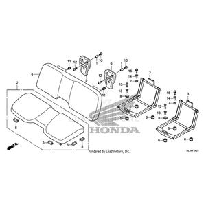 Headrest *Nh1* (Black) by Honda 81140-HL1-A00ZB OEM Hardware 81140-HL1-A00ZB Off Road Express Peach St