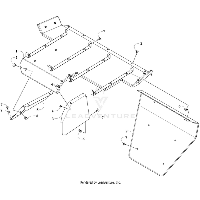 Heat Shield Assy-Top By Arctic Cat