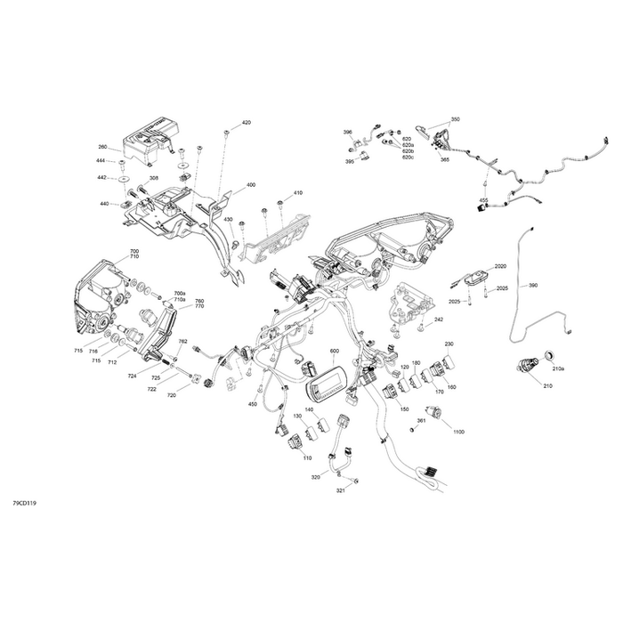 Heater Unit Wiring Harness by Can-Am