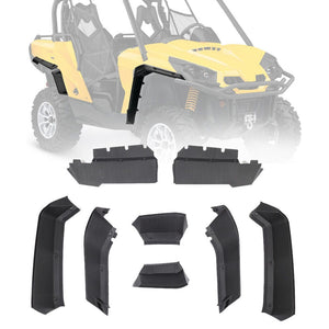 Heavy Duty Fender Flares For Can-Am Commander by Kemimoto B0103-01701BK Fender Flare B0103-01701BK Kemimoto