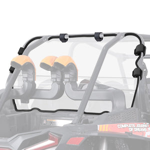 Heavy Duty Rear Windshield for Polaris RZR XP 4 1000 (4 Seater) by Kemimoto B0110-12501CL Rear Windshield B0110-12501CL Kemimoto