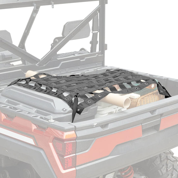 Heavy Duty UTV Bed Cargo Net for Polaris Ranger, Can-Am by Kemimoto