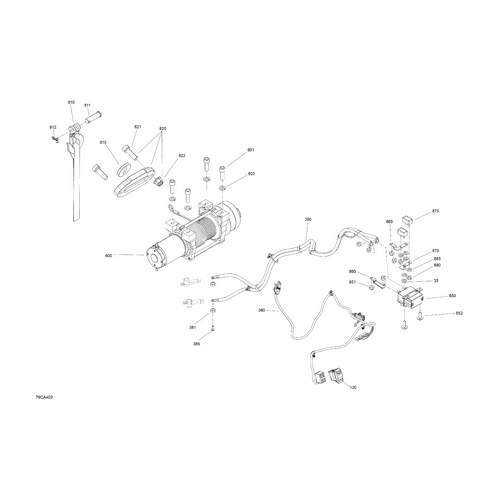 Hex. Flange Nut M5 by Can-Am