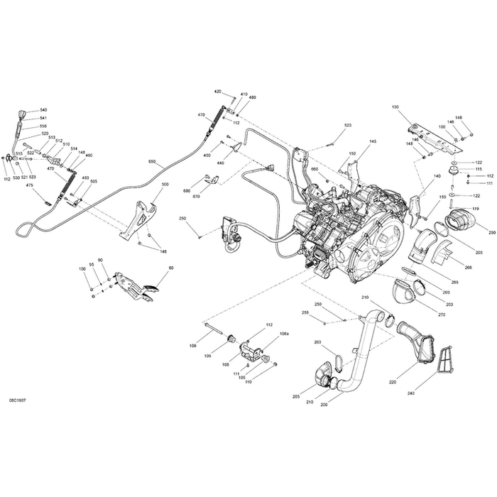 Hex Flange Screw M10 X 20 by Can-Am