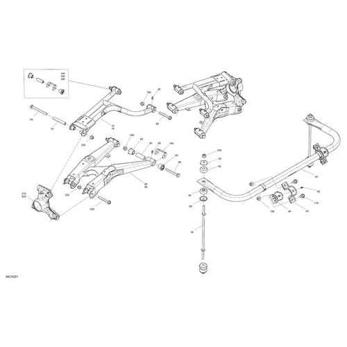 Hex. Flange Screw M10 X 25 by Can-Am