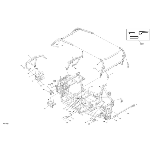 Hex. Flange Screw M12 X 30, Scotch Grip by Can-Am