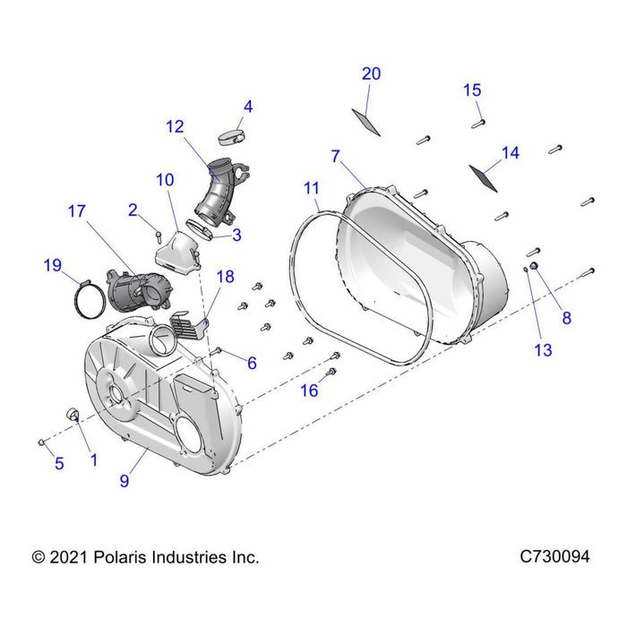 Hex Head Flange Bolt 6Mmx1.0Mmx by Polaris