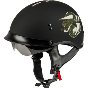 HH-65 DRK1 Half Helmet w/ Peak by GMAX Half Helmet Western Powersports