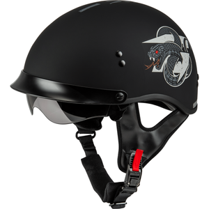 HH-65 DRK1 Half Helmet w/ Peak by GMAX Half Helmet Western Powersports