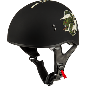 HH-65 DRK1 Half Helmets by GMAX H165121048 Half Helmet 72-72232X Western Powersports Matte Black/Bone / 2X