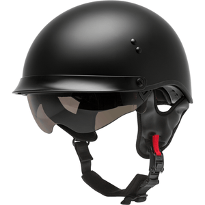 HH-65 Full Dressed Helmet by GMAX H9650078 Half Helmet 72-54542X Western Powersports Drop Ship 2X / Matte Black