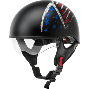 HH-65 Naked Bravery Helmet by GMAX Half Helmet Western Powersports Drop Ship