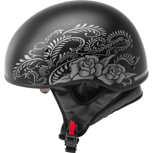 HH-65 Naked Rose Helmet by GMAX Half Helmet Western Powersports Drop Ship