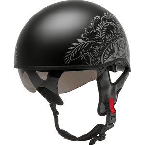 HH-65 Naked Rose Helmet by GMAX Half Helmet Western Powersports Drop Ship