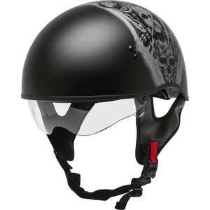 HH-65 Naked Tormentor Helmet by GMAX Half Helmet Western Powersports Drop Ship