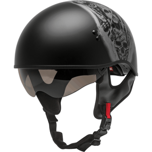 HH-65 Naked Tormentor Helmet by GMAX Half Helmet Western Powersports Drop Ship