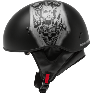 HH-65 Naked Tormentor Helmet by GMAX Half Helmet Western Powersports Drop Ship