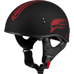 HH-65 Retribution Helmet by GMAX H16511328 Half Helmet 72-56832X Western Powersports Black/Red / 2X