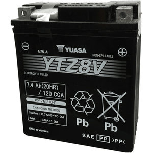 High Performance Agm Maintenance-Free Battery By Yuasa YUAM728ZV AGM Battery 2113-0492 Parts Unlimited