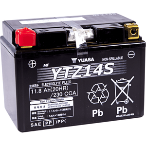 High Performance Agm Maintenance-Free Battery By Yuasa YUAM72Z14 AGM Battery YTZ14S Parts Unlimited Drop Ship