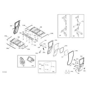 Hinges and Strikers Kit RH by Can-Am 705800357 OEM Hardware 705800357 Off Road Express Peach St