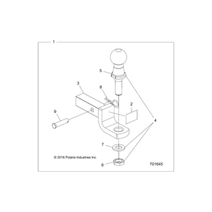 Hitch-Rgr by Polaris 2881775 OEM Hardware P2881775 Off Road Express